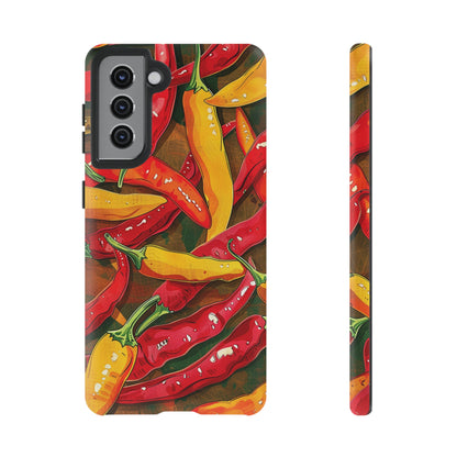 Yellow and Red Chili Peppers Phone Case