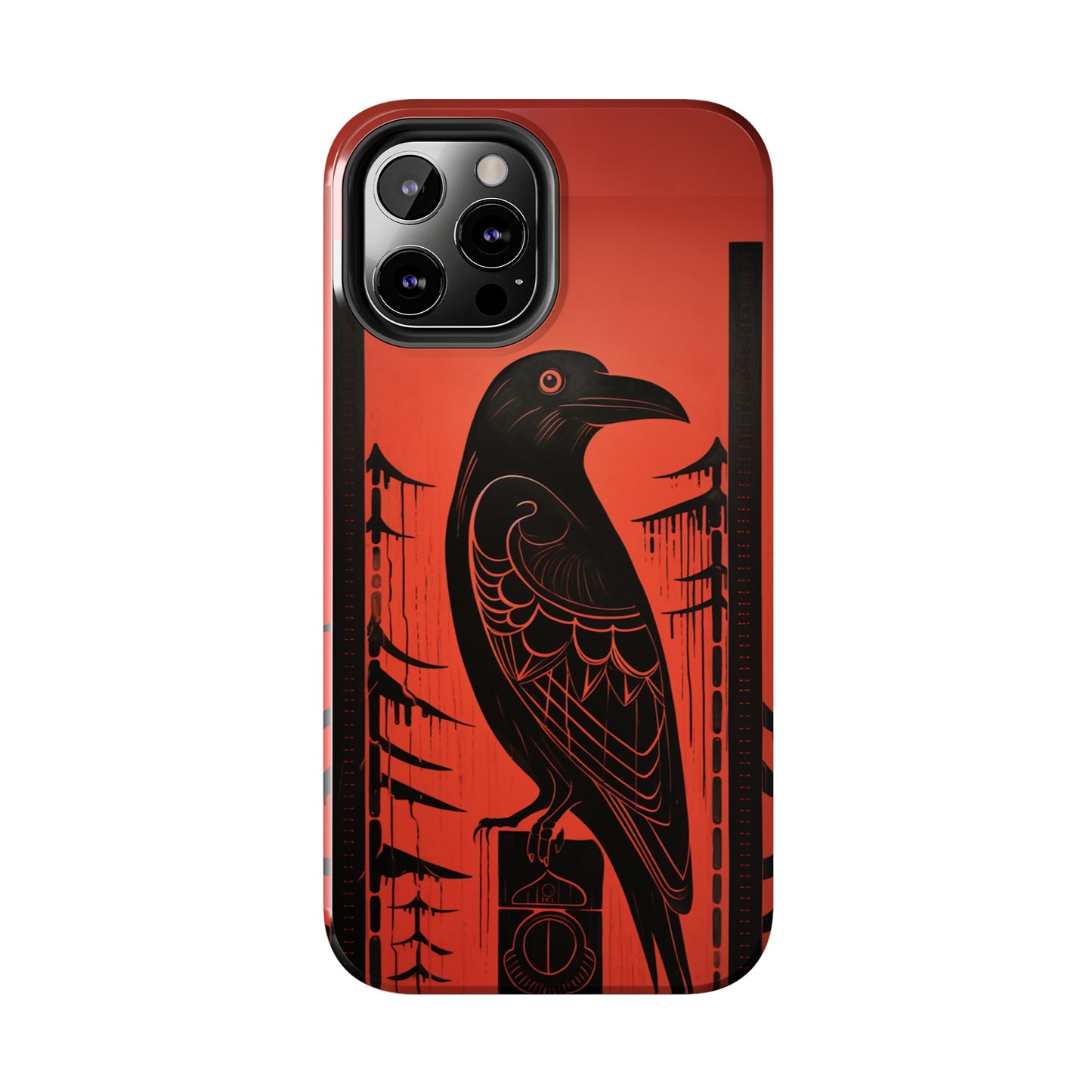 Mystic Totem: Northwest Native American Tribal Raven | Cultural Heritage iPhone Case