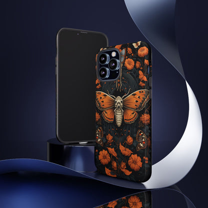 Eerie Elegance Halloween Goth Moth Phone Cover