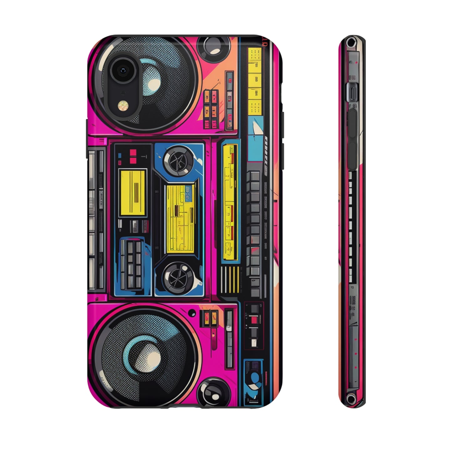 Boombox Hip Hop Music iPhone Case | Embrace Retro Vibes with Urban Beats for Google Pixel, iPhone, and Samsung Cases