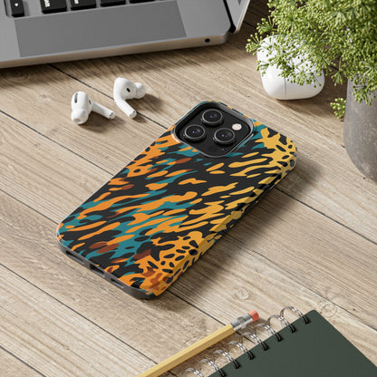 Luxury Leopard & Retro Magic Zebra: The Ultimate Wild Duo iPhone Case