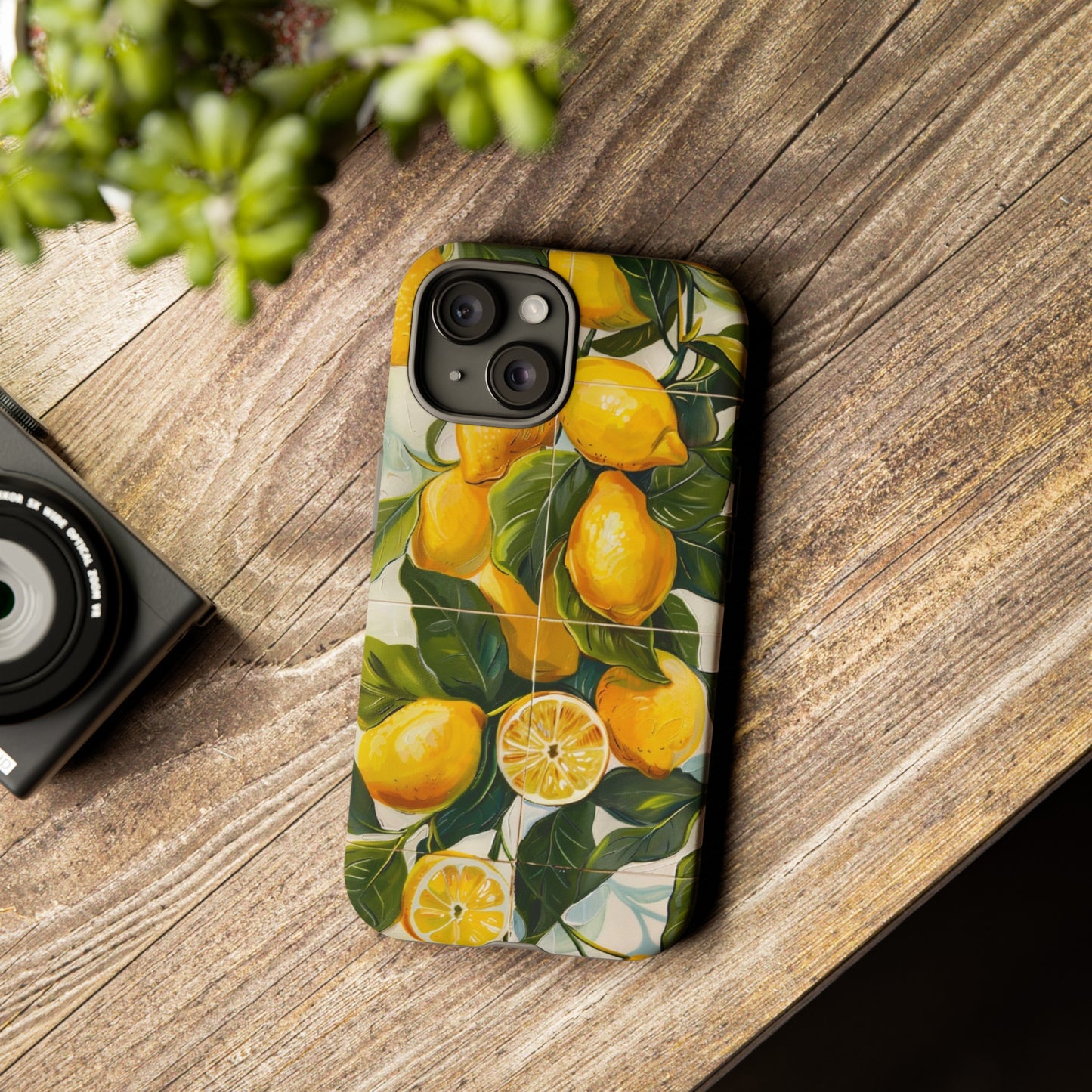 Mediterranean Lemon Italian Tile iPhone 14 Case