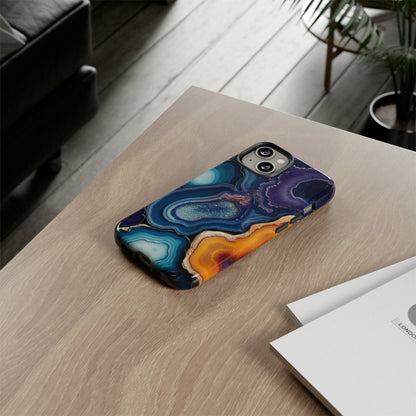 Agate Slice Geode Elegance: Natural Beauty Phone Case