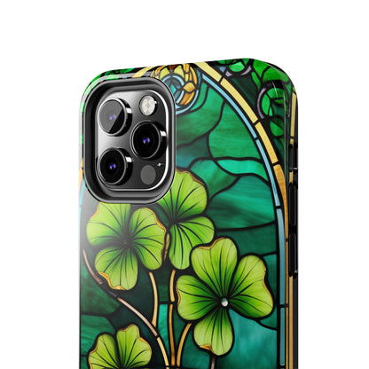 Lucky Charm: Four-Leaf Clover Phone Case | Symbol of Fortune for iPhone Models 11 through 14 Pro Max