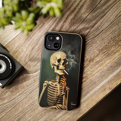 Smoking Skull iPhone Case | Edgy Style with a Mysterious Vibe for iPhone 11, 12, 13, 14, SE 2020 & Mor