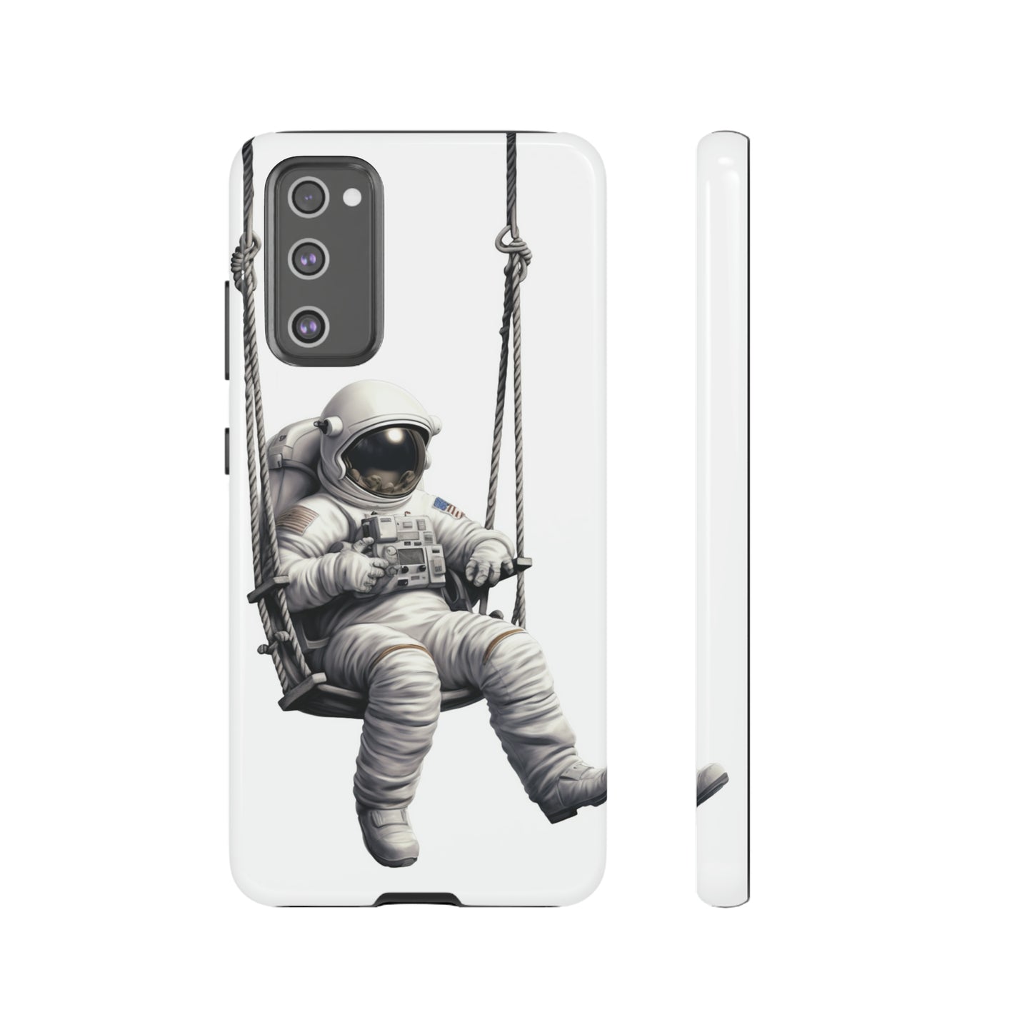 Astronaut on a Swing Phone Case