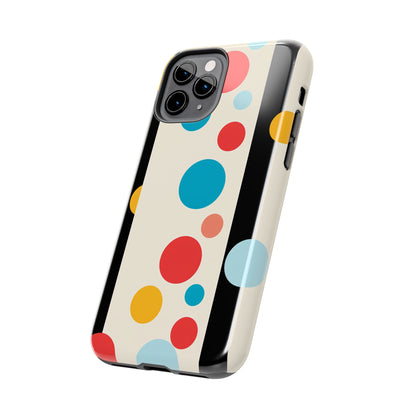 Classic Meets Creative: Abstract Polka Dots Tough Case for iPhone