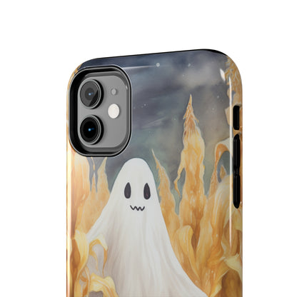 Ghost of Halloween Fall Pumpkins iPhone Case | Embrace the Spooky Autumn Vibes