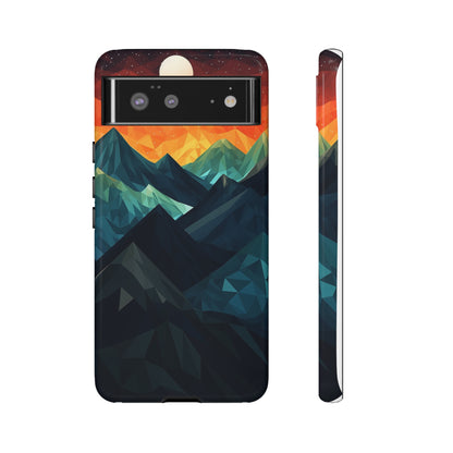 Mountain Abstract Tough Case | Embrace Nature's Beauty with a Durable Phone Case