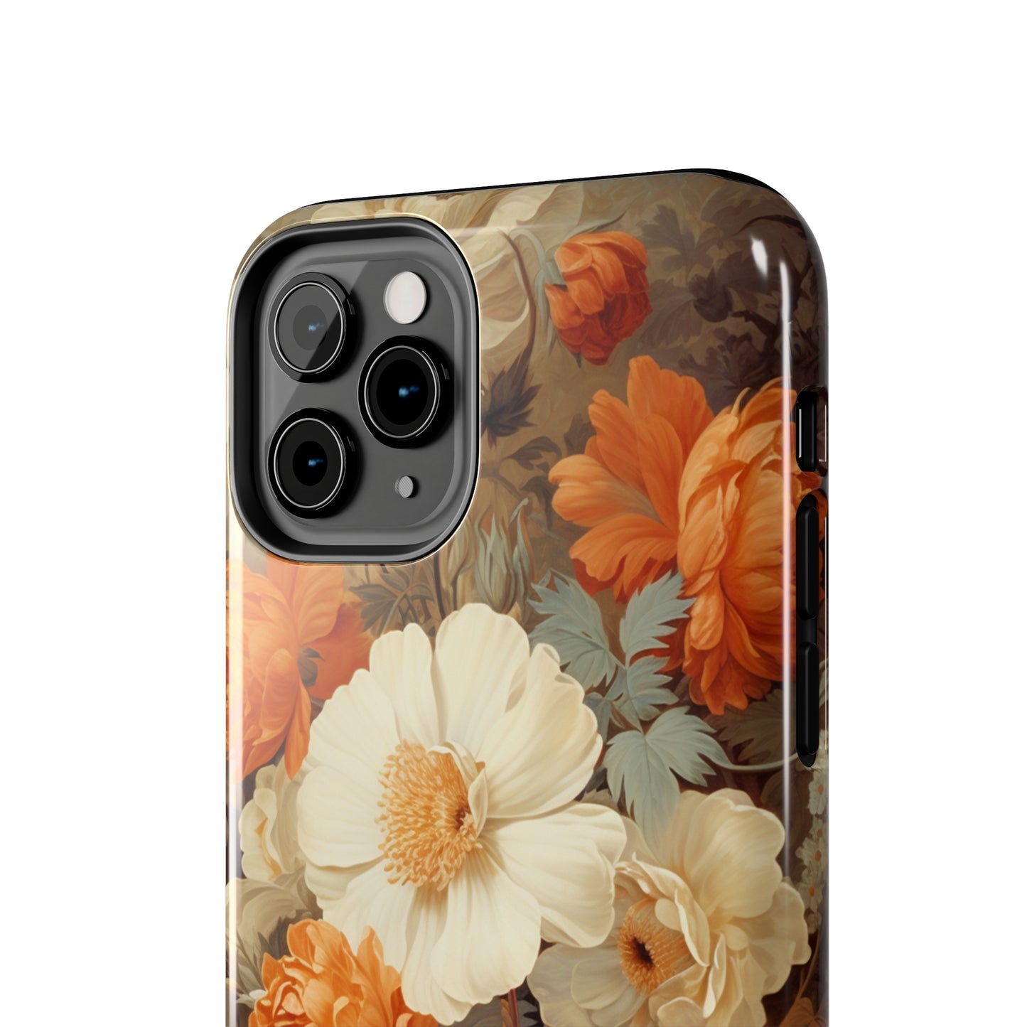 Vintage Floral Aesthetic Phone Tough Case Antique Print for iPhone 14 11 Pro 12 13 XR XS X 7+ 8 Boho Nature Flowers Cottage Core