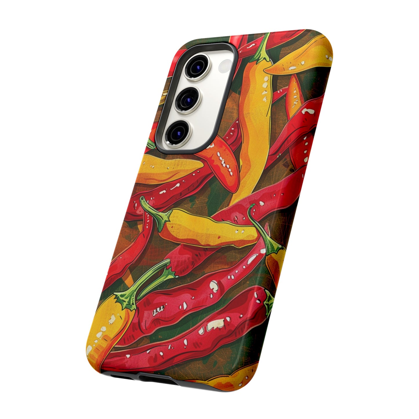 Yellow and Red Chili Peppers Phone Case