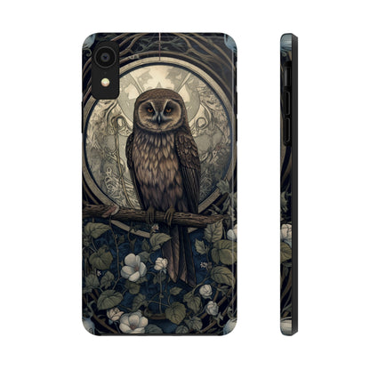 The Hermit Owl | Dark Academia Aesthetic Retro Tough iPhone Case | Embrace Mystical Vibes with Captivating Tarot Art and Reliable Protection