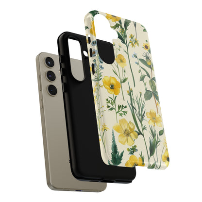 Floral Sage Yellow Wildflower Phone Case