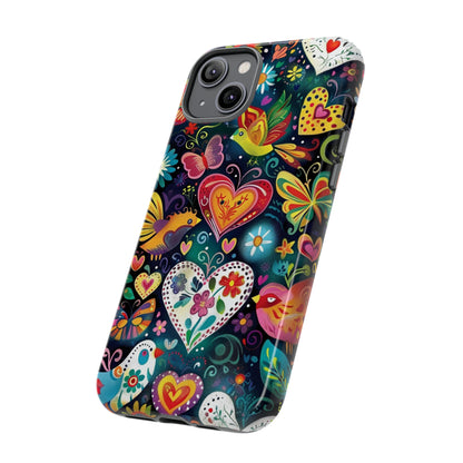 Floral Butterfly Magic Hearts Phone Case
