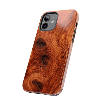 Elegant Timber: Faux Oak Wood Pattern | Dazzling Nature-Inspired iPhone Case