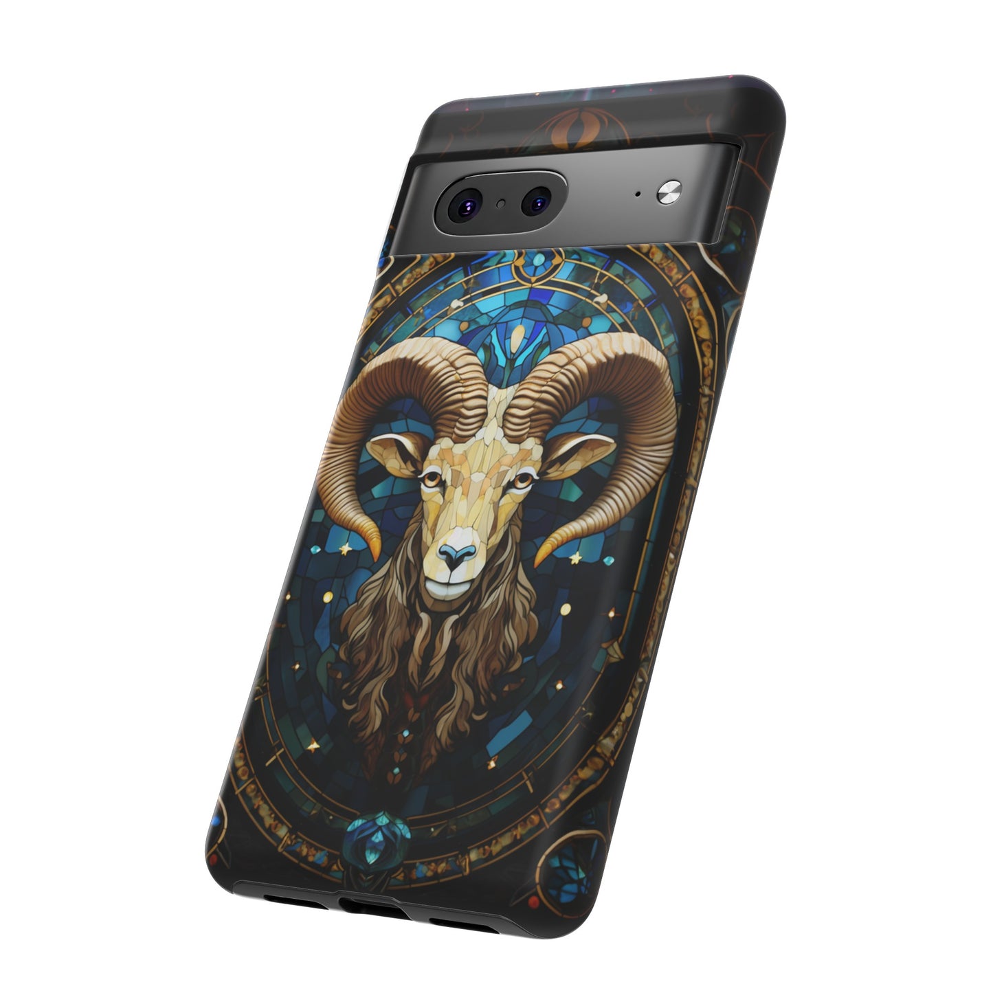 Aries Astrology Stained Glass Design Phone Case