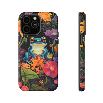 Floral Frogs Elegance Phone Case for Google Pixel, iPhone & Samsung Galaxy