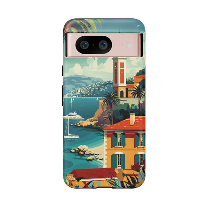 Midcentury French Riviera Landscape Painting Phone Case