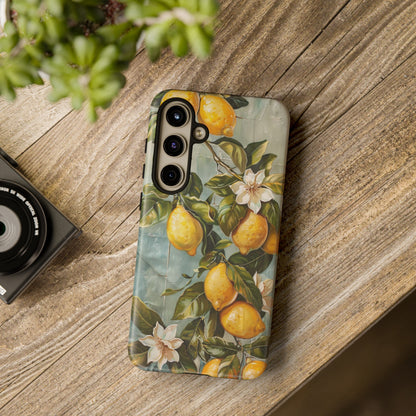 Mediterranean Lemon Tile Oil Painting iPhone 13 Case