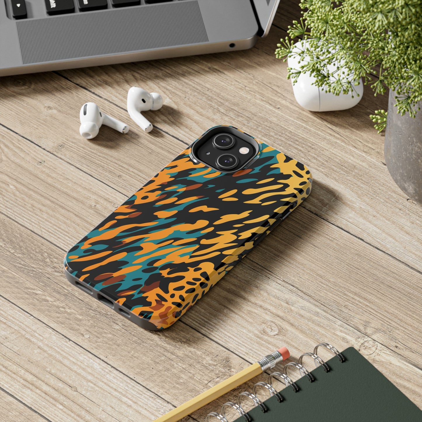 Luxury Leopard & Retro Magic Zebra: The Ultimate Wild Duo iPhone Case