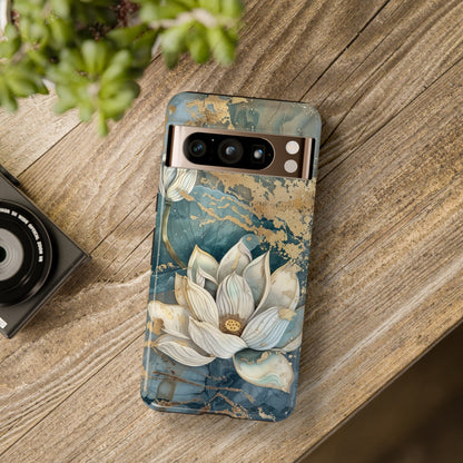 Zen Lotus Gold Floral Phone Case