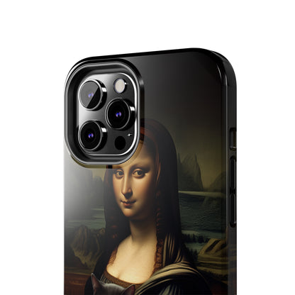 Mona Lisa with Cat iPhone Case | Art Phone Cases