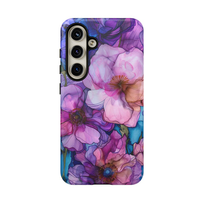 Purple Flower Stained Glass Phone Case