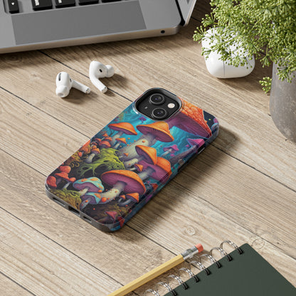 Psychedelic Magic Mushrooms Phone Case for iPhone | Embrace the Enchanting Trippy Vibes with Reliable Protection