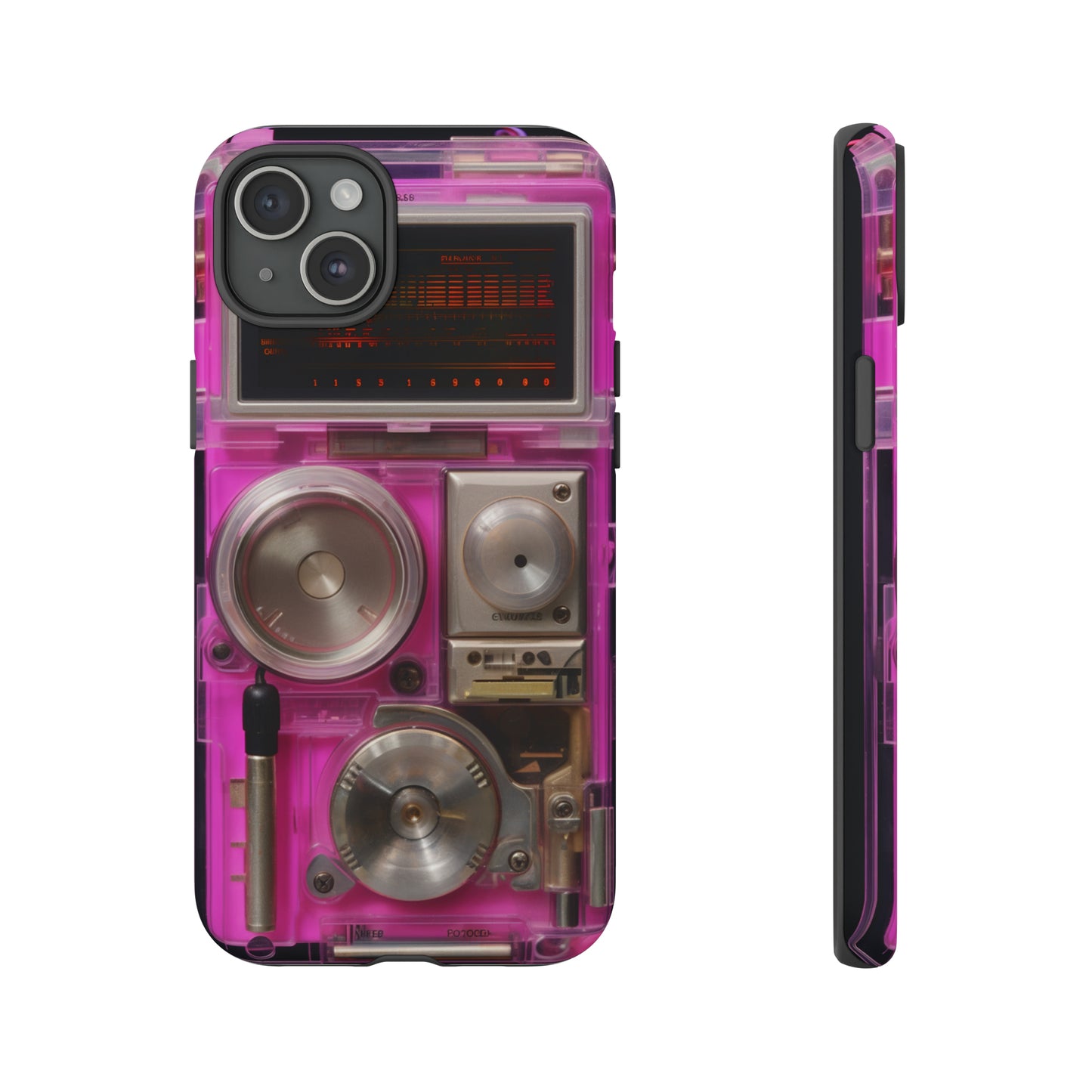 Cyberpunk Techno Gadget Walkman: Retro-Futuristic Premium Tough Phone Case | Iconic Style for iPhone, Samsung Galaxy, and Google Pixel