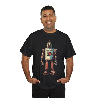 Retro Robot 60s Sci Fi T Shirt Vintage Future Gen X Nerd Tee