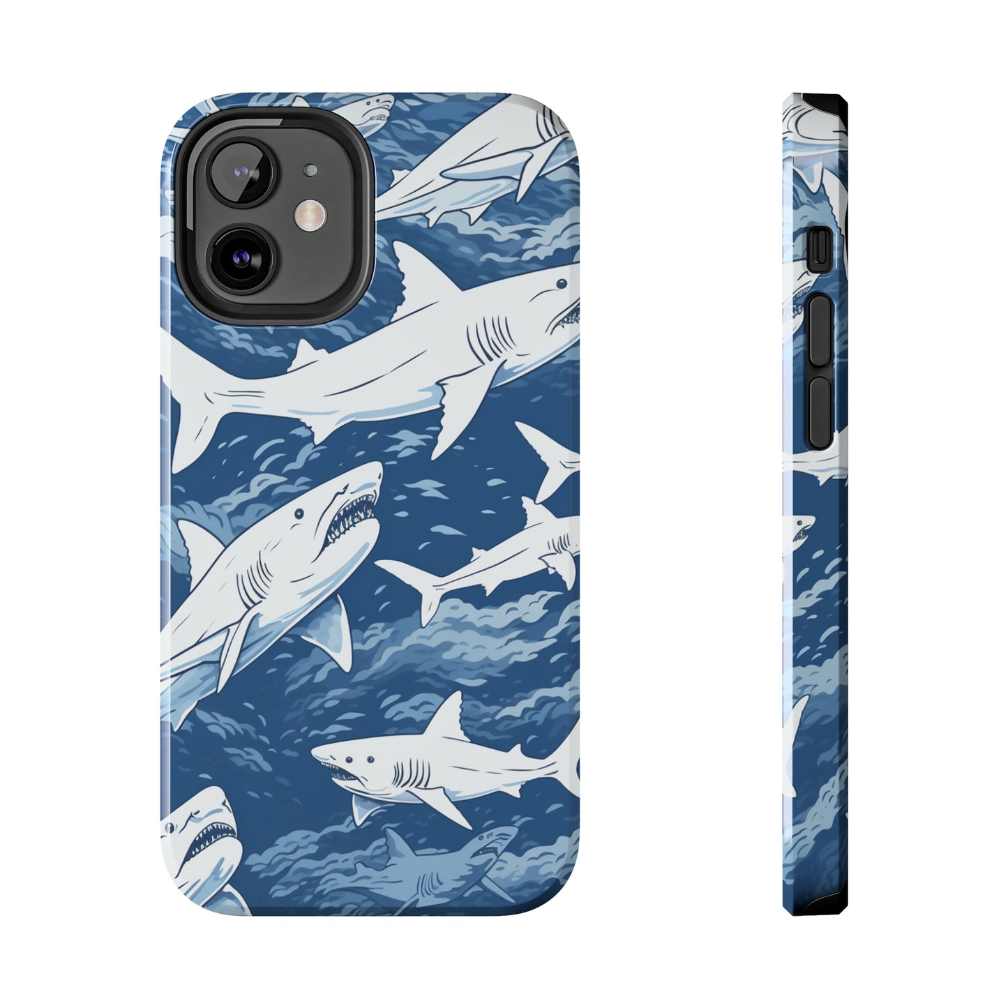 Shark Design: Dive into the Depths with an Aquatic Adventure iPhone Case