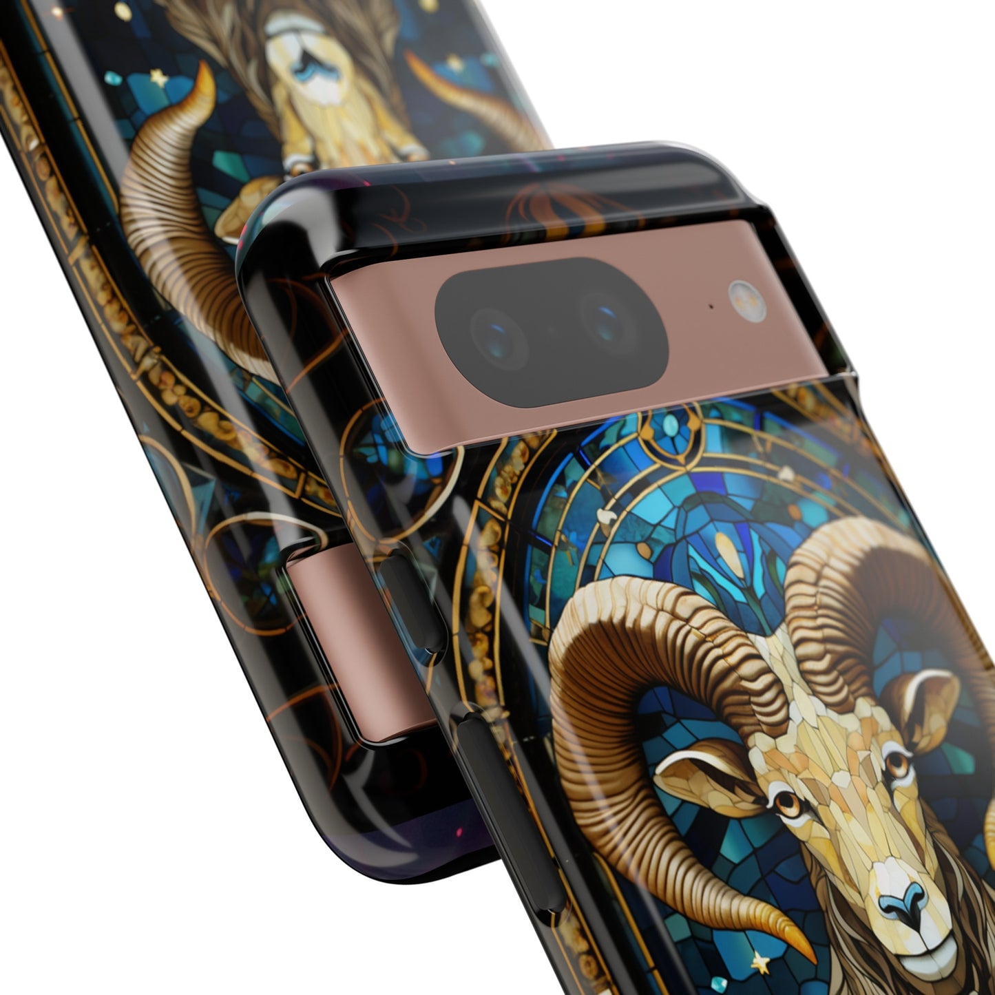 Aries Astrology Stained Glass Design Phone Case