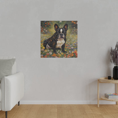 Black French Bulldog Wall Decor | Dog Art | Canvas Print