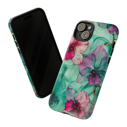 Watercolor Floral Orchids Phone Case