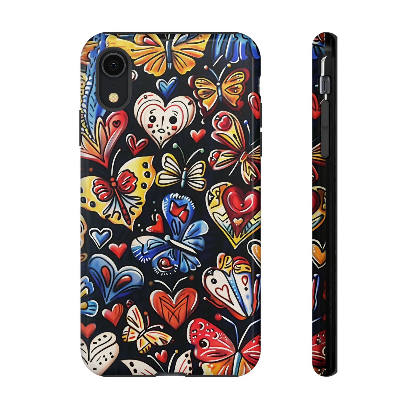 Butterfly Magic Hearts Phone Case