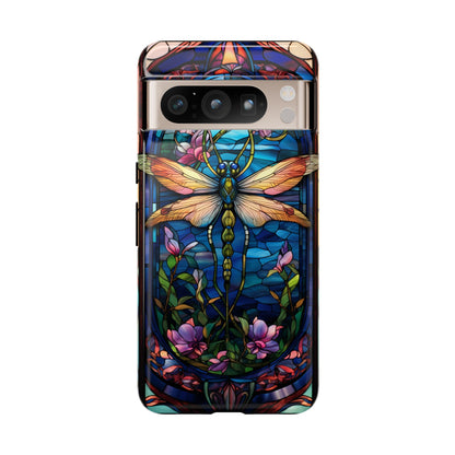 Art Nouveau Stained Glass Dragonfly Phone Case