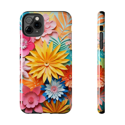 iPhone 12 Pro Max Artistry: Paper Floral Design – Crafted Elegance for iPhone 13 Pro and iPhone XR Enthusiasts