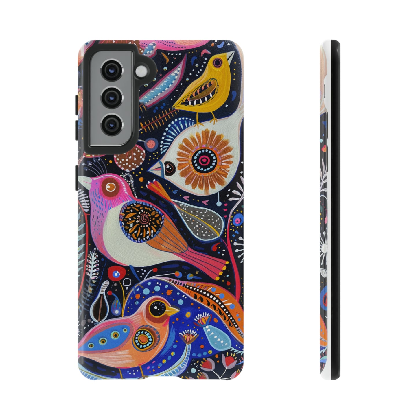 Mexican Style Bird Painting Phone Case