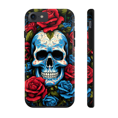 Skull and Roses iPhone Case | Edgy Elegance and Timeless Beauty