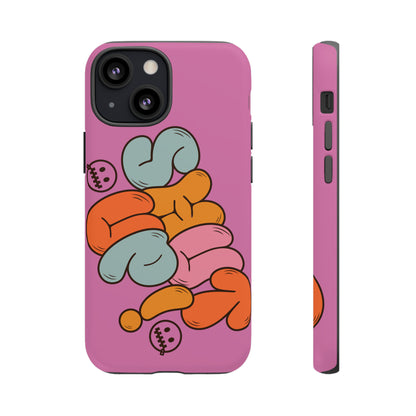 Shut Up Phone Case | Warm Retro Psychedelic Colors | For iPhone, Pixel, Samsung