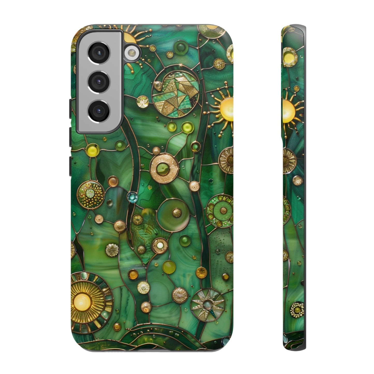 Green Celestial Stained Glass Mosaic Phone Case