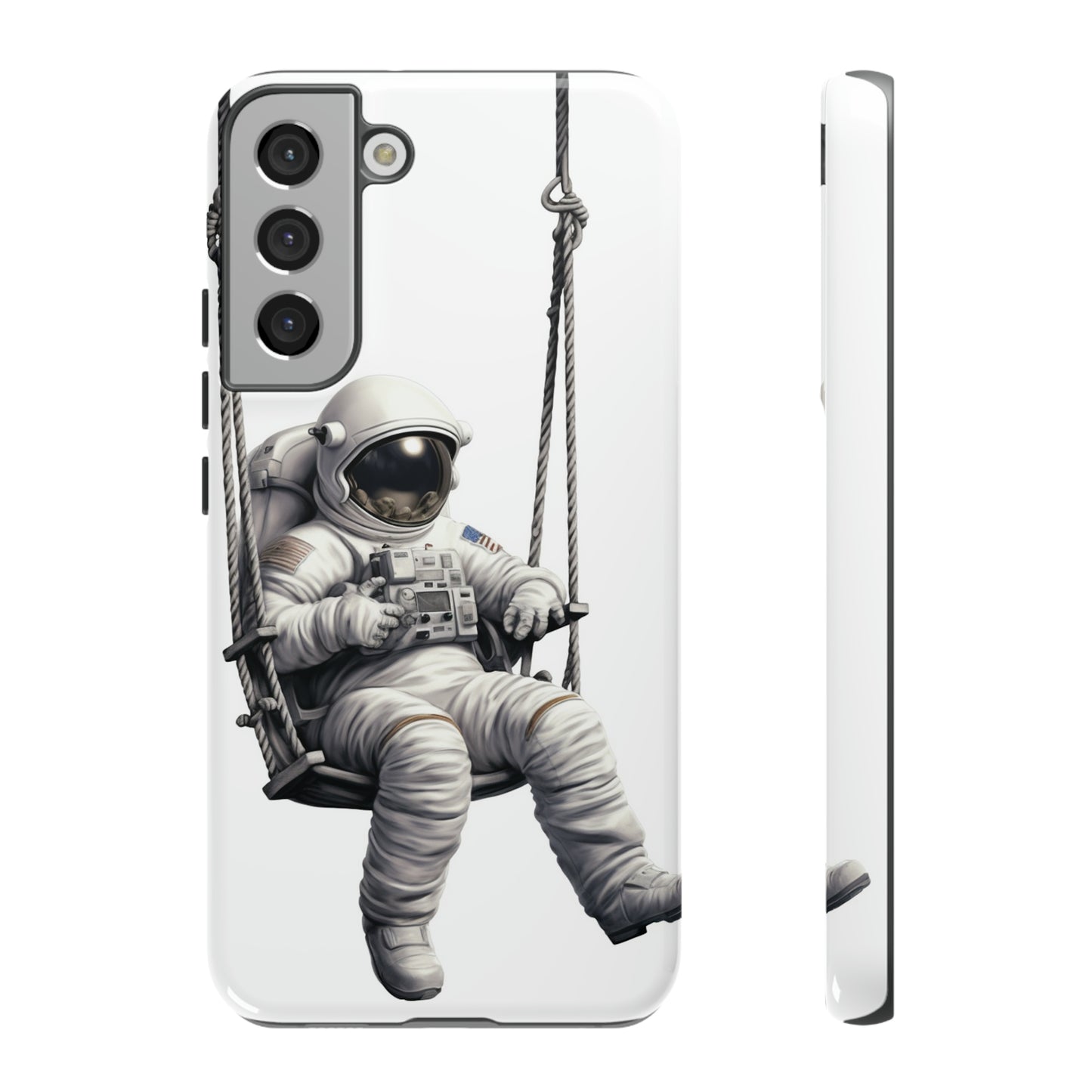 Astronaut on a Swing Phone Case