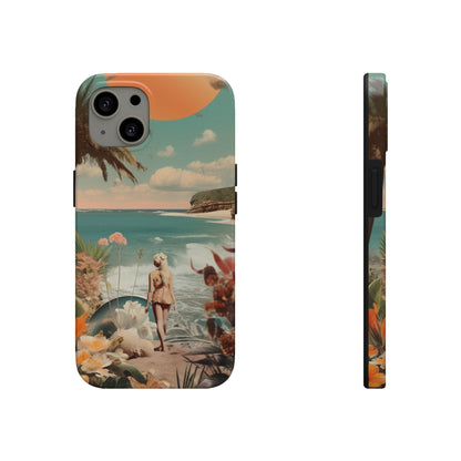 A Day at the Beach iPhone Tough Case | Embrace the Serenity of Coastal Living with Reliable Protection