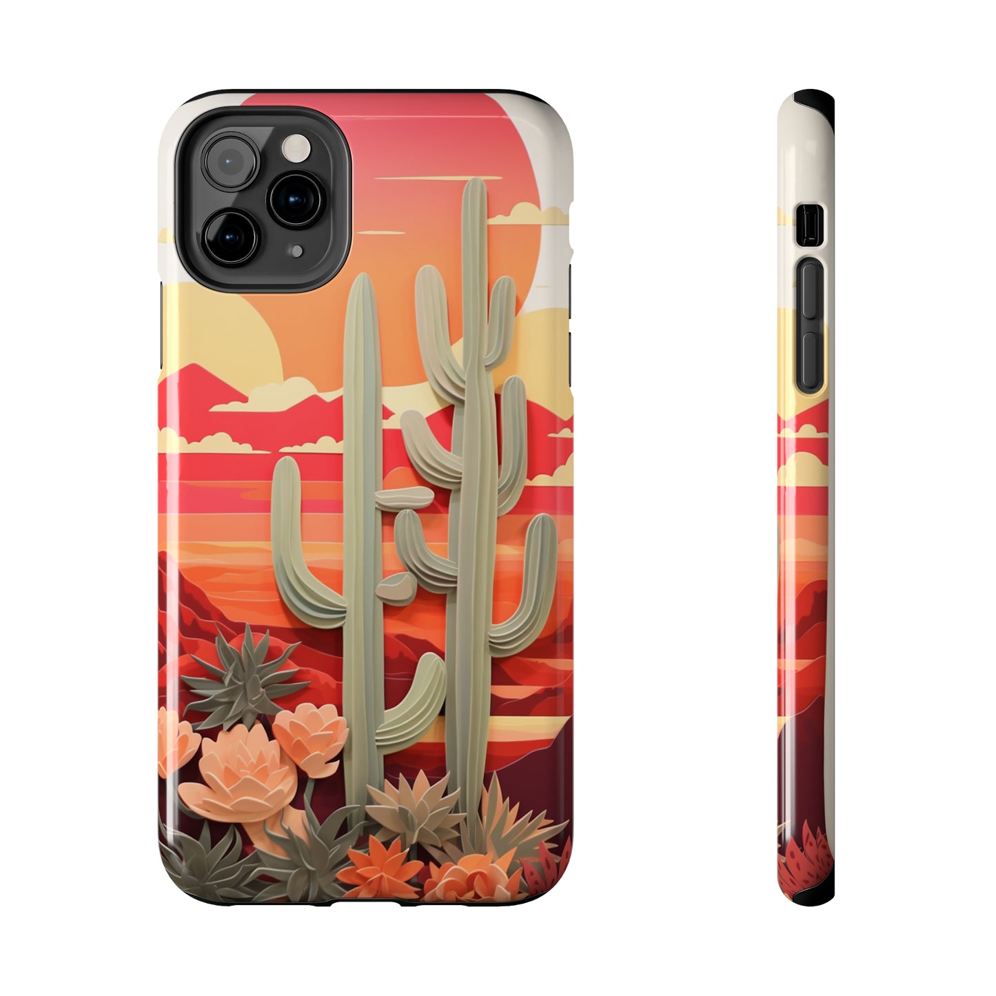 Cactus Desert Sunset iPhone Case