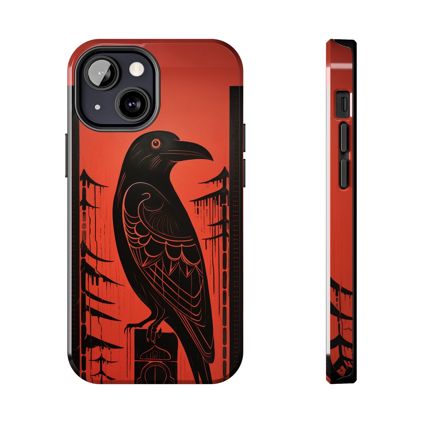 Mystic Totem: Northwest Native American Tribal Raven | Cultural Heritage iPhone Case