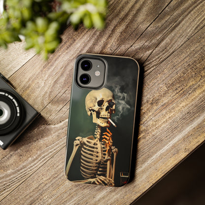 Smoking Skull iPhone Case | Edgy Style with a Mysterious Vibe for iPhone 11, 12, 13, 14, SE 2020 & Mor