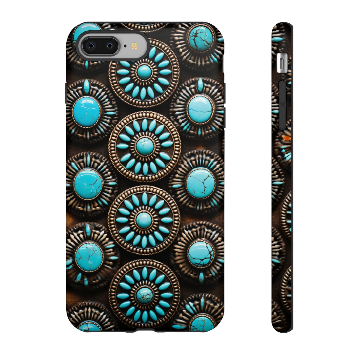 Vintage Navajo Native American Turquoise Concho Phone Case