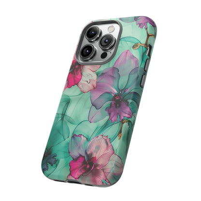 Watercolor Floral Orchids Phone Case