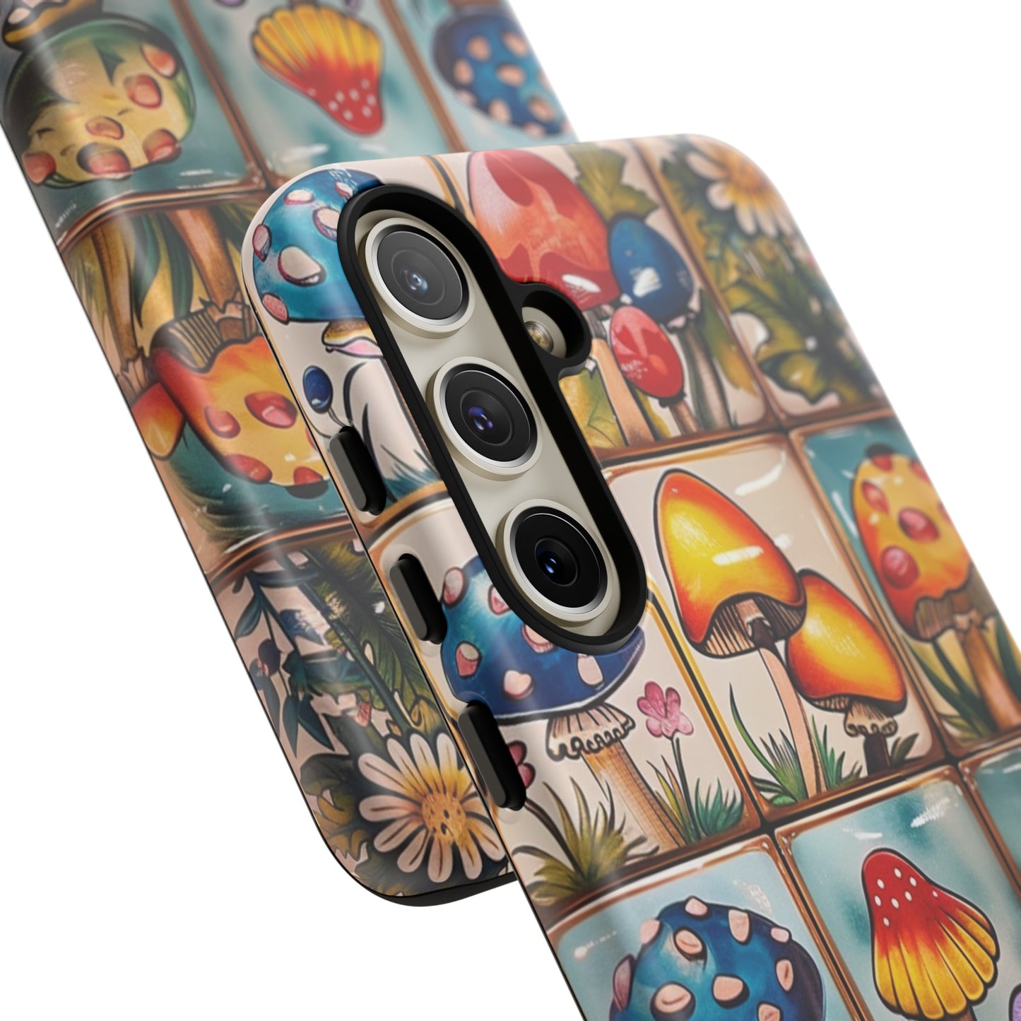 Trippy Magic Mushroom Tile  Abstract Art Phone Case