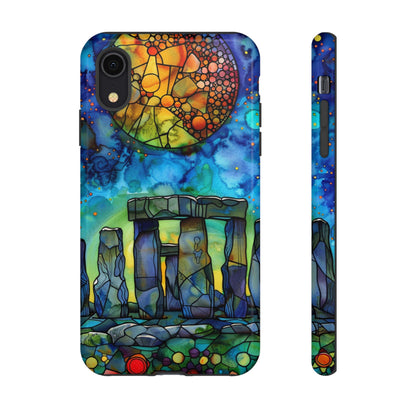 Stonehenge stained glass phone case for Samsung Galaxy S24